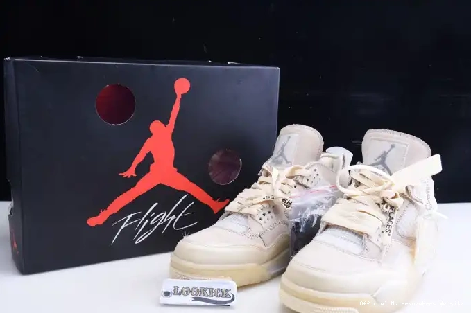 Official Maikesneakers x Jordan Air CV9388-100 4 Sail Off-White 0419